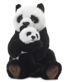Panda s dieťaťom 28 cm wwf, zbierka plyšovej farby WWF