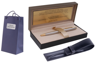 Parker Pen sonet oceľový prípadový tanier gravírovanie