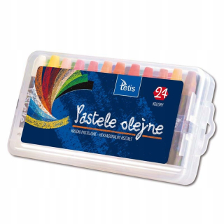 Hexagonálne olejové pastely KT020-AF 24 farieb