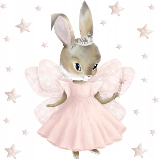 Pastel Bunny Fairy Wall Stickers
