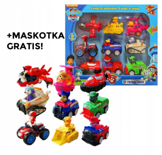 Hliadkové psy figurínové auto s maskotom bez pohonu