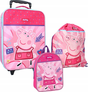 Peppa Pig Suitcascascase Batch Batch Bag Batch Batožina