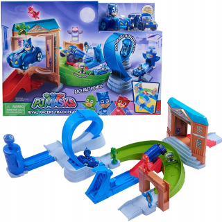 Pajamersi Race Track Figurine Kotboy 2 vozidlá