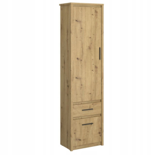Krásna knižnica Ayson 2d1s vo farbe remeselníka Oak