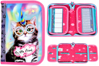 Dvoj prípadová škola Cencil Case. Unicorn Cat 628344