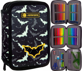 Tri -Chamber Cencil Case z netopiera Astrabag Bat Bat