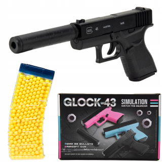 Glock guľový pištoľ kov 800 loptičiek zadarmo