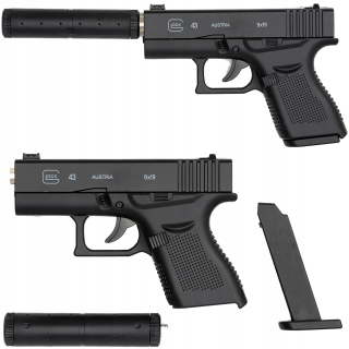 Detská pištoľ - Kovová pištoľ pre gule Glock ASG Imitačné zbrane pre gule 6 mm replika