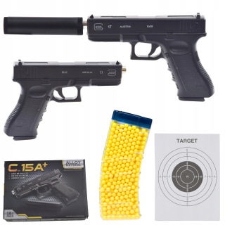 GLOCK ASG 800 kovový guľôčkový pištoľ zadarmo