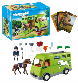 PlayMobil 6928 Vozidlo na prepravu blokov koní