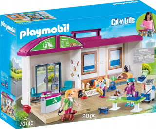 PlayMobil 70146 Prenosná klinika zvierat