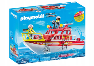 PlayMobil 70147 Hasičská čln hasičskej brigády