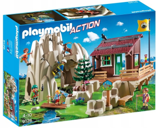 PLAYMOBIL 9126 LEZECKÁ SKALA S HORSKOU BÚDOU