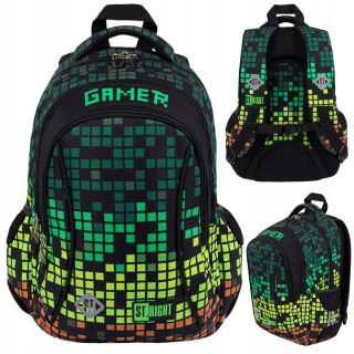 Batoh 3 mládežnícke komory Stright Pixel Gamer