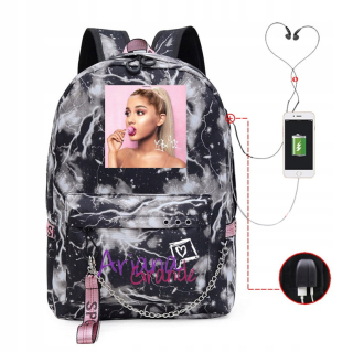 Ariana Grande batoh Duży A4 s USB