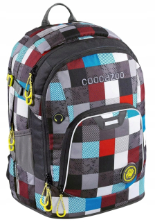 Coocazoo Rayday Checkmate Blue Red Batoh