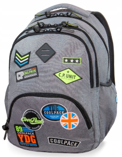 Odznaky Coolpack Grey 30l Bentley batoh