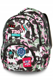 Coolpack CP Camo Pink Badges 27L Dart Batoh