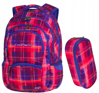 Coolpack batoh veľký kockovaný koleg