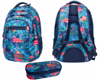 Coolpack Flaminga Batoh + puzdro na ceruzku s organizátorom