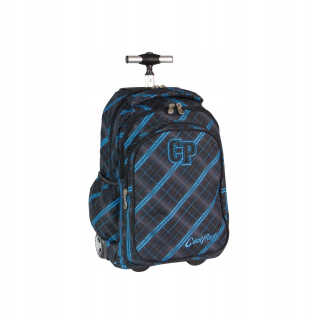 Coolpack batoh na kolesách čierna modrá
