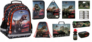 Batoh pre 1. triedu set 15in1 puzdro na ceruzku Dinosaur