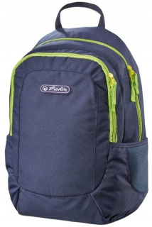 Navy Blue/Lime Herlitz mládežnícky batoh