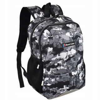 Dva -Chamber Grey Camo School Youth Batoh