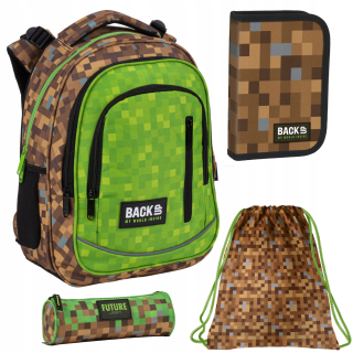 Batoh+puzdro na ceruzku+sada tašiek Minecraft Derform