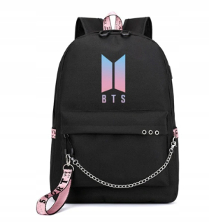 Batohský batoh pre BTS USB K-Pop Bangtan School
