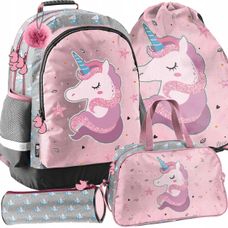 UNICORN School Backpack Unicorn 4in1 Paso Set