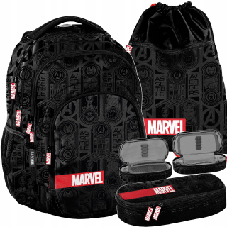 Marvel School Backpack Black pre chlapca