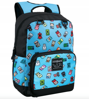 Minecraft Bobble Mobs Blue License School Batoh