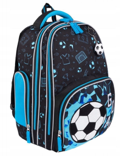 Futbal multi -Chamber School Backpack futbal