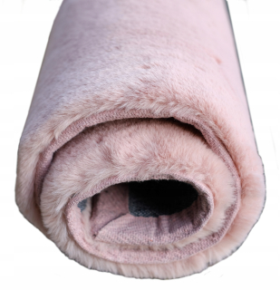 Plyšový koberec pre deti ružové 140x200