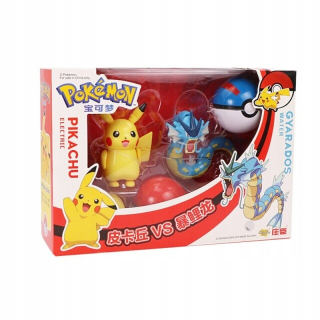 Pokeball klip figurín Pokémon Pikachu gyarados