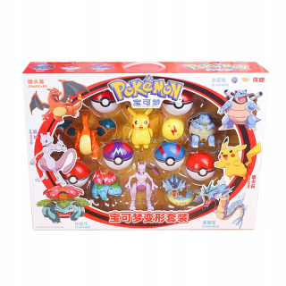 Pokemon Pokeball Go+skladacie figuríny 6 ks