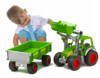Polesie traktor s nabíjačkou+kolesá prívesov