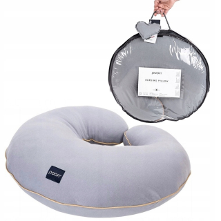 Vankúš na kŕmenie poofi Ogal Organic Grey