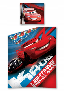 Posteľná bielizeň 140x200 Cars KECK MCQUEEN MCQUEEN Kovové autá 13