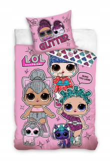 Posteľná bielizeň 160x200 bábiky v loptičke Suprise lol L.O.L.