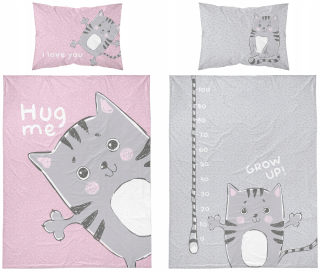 Posteľná bielizeň 90x120 Teddy Bear Cats Elephant Owl Unicorn