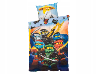 LEGO NINJAGO BATTON BATTON BIELO 140x200 Blue