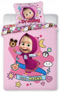 Posteľná bielizeň pre detskú postieľku 100x135 Minnie Winnie Masha
