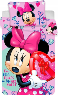 Posteľná bielizeň pre detskú postieľku 100x135 Minnie Mickey Mouse