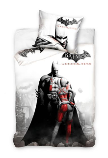 Dvojlôžková posteľná bielizeň Superman Batman Arkham 160x200