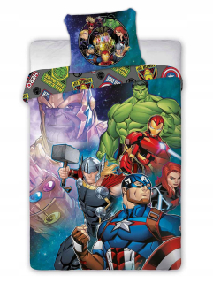 Detská bavlnená posteľná bielizeň 160x200 Avengers