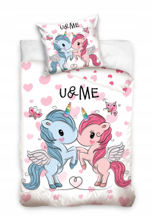 Unicorn Bedding U & Me Unicorn 140x200