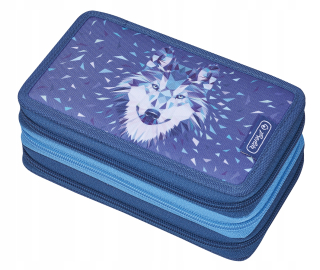 Triple Peruzky puzdro Herlitz Wild Animal Wolf 31 diel