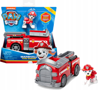 Pes Patrol Marshall Figurine + Hasiči vozidla